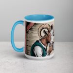 Horned and Caffeinated Goat Coffee Mug - Image 17