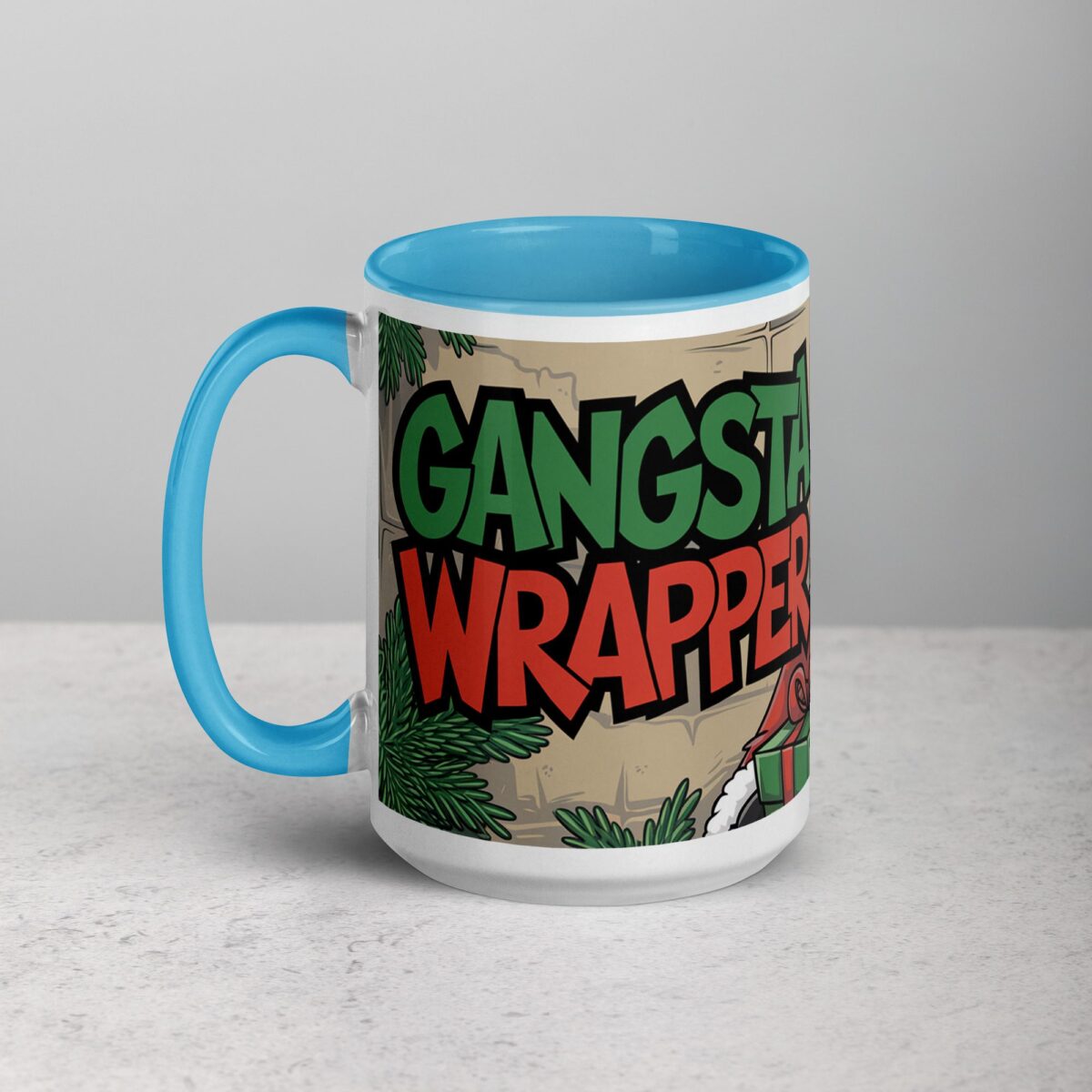 Gangsta Wrapper Christmas Santa Mug - Image 17