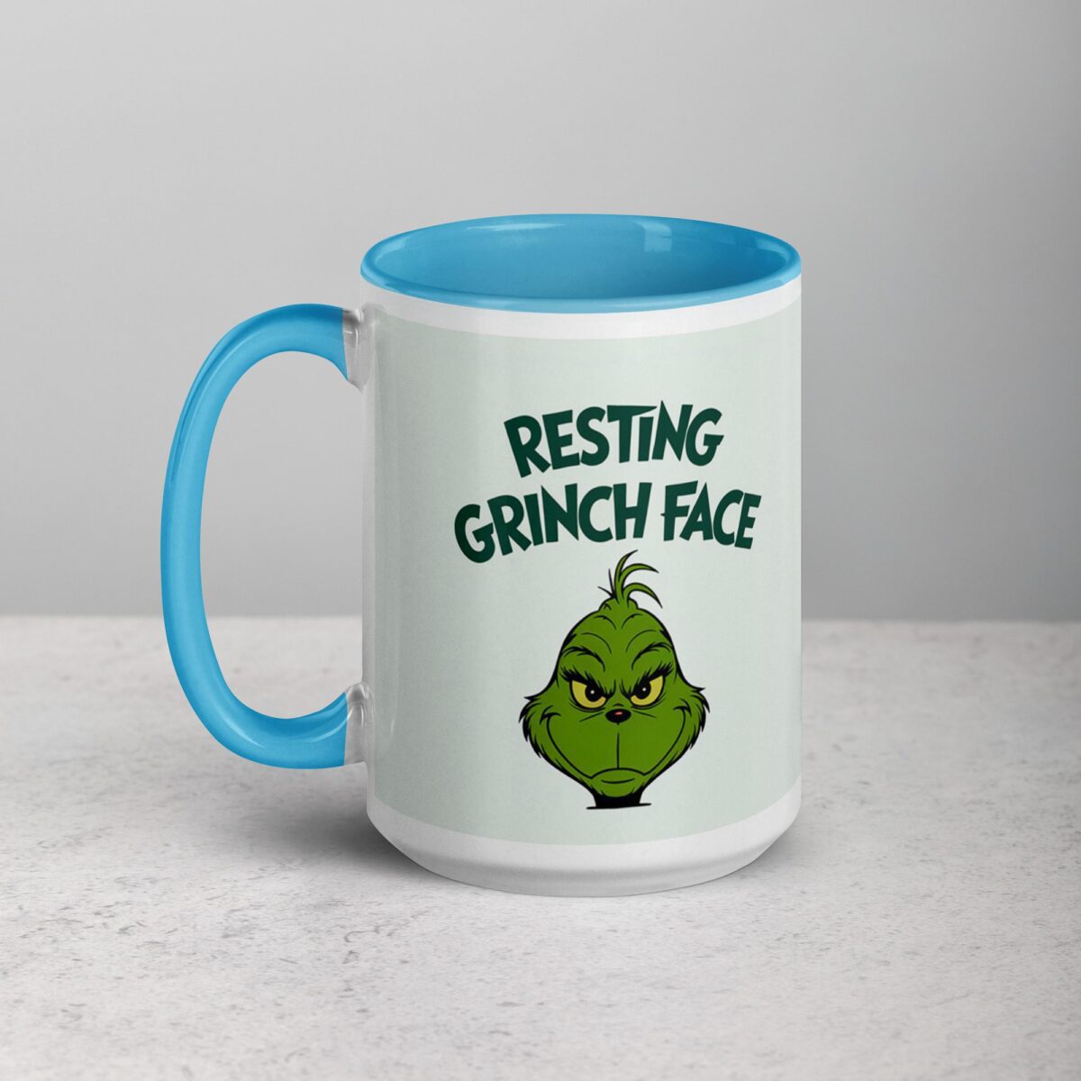 Resting Grinch Face Christmas Coffee Mug - Image 17