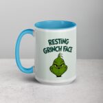 Resting Grinch Face Christmas Coffee Mug - Image 17