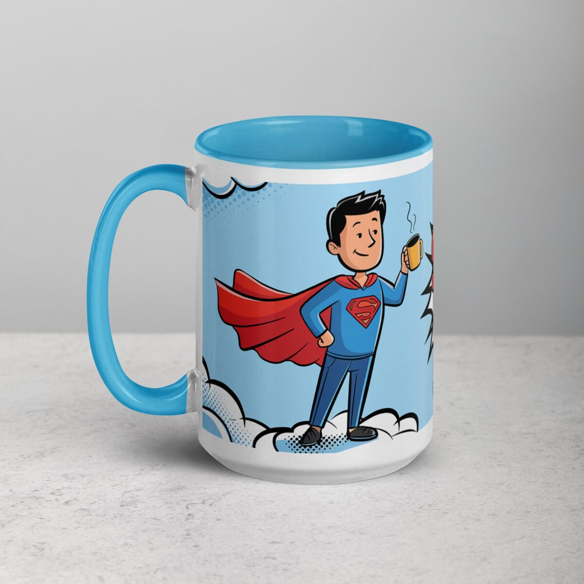 Super Dad Superhero Coffee Mug - Image 17