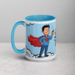 Super Dad Superhero Coffee Mug - Image 17