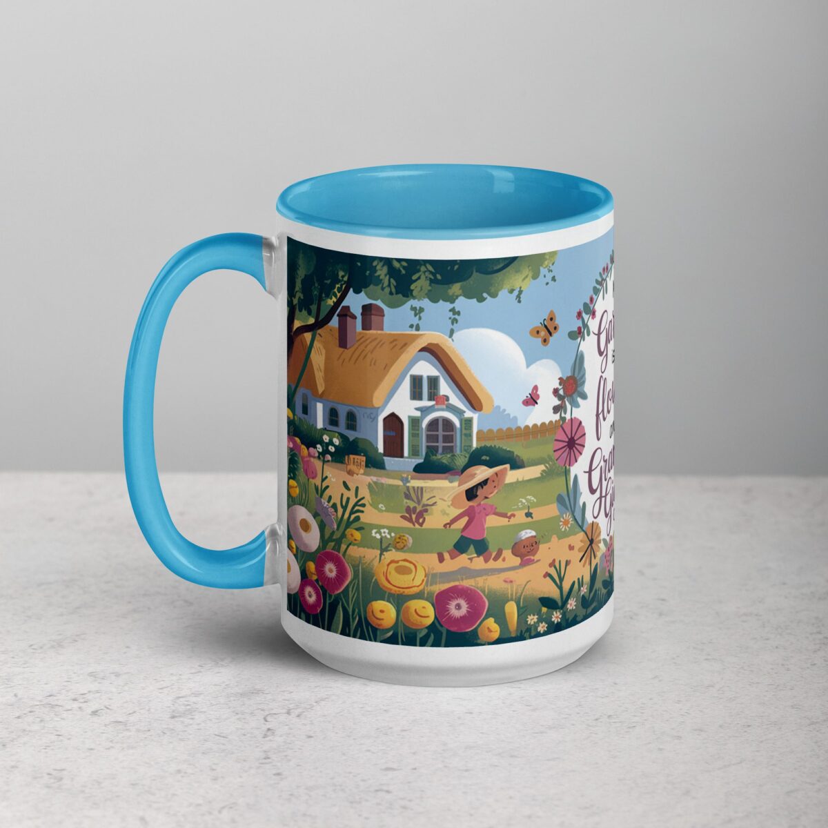 My Garden Is Full of Flowers and Grandkid Giggles Mug - Image 17