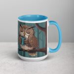 Feathers Fluffed, Coffee Cup Clutched Owl Mug - Image 18