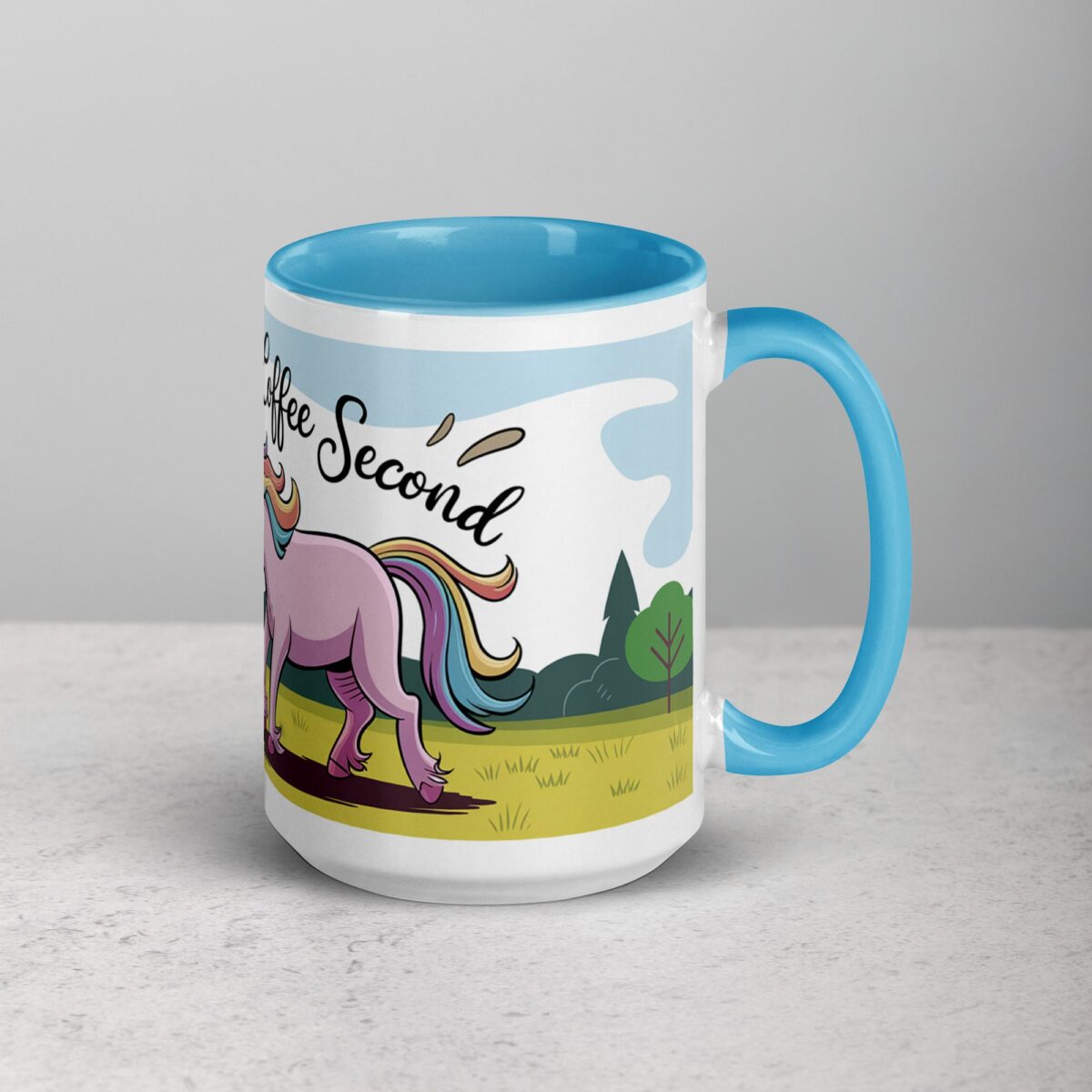 Horn First, Coffee Second Unicorn Mug - Image 18