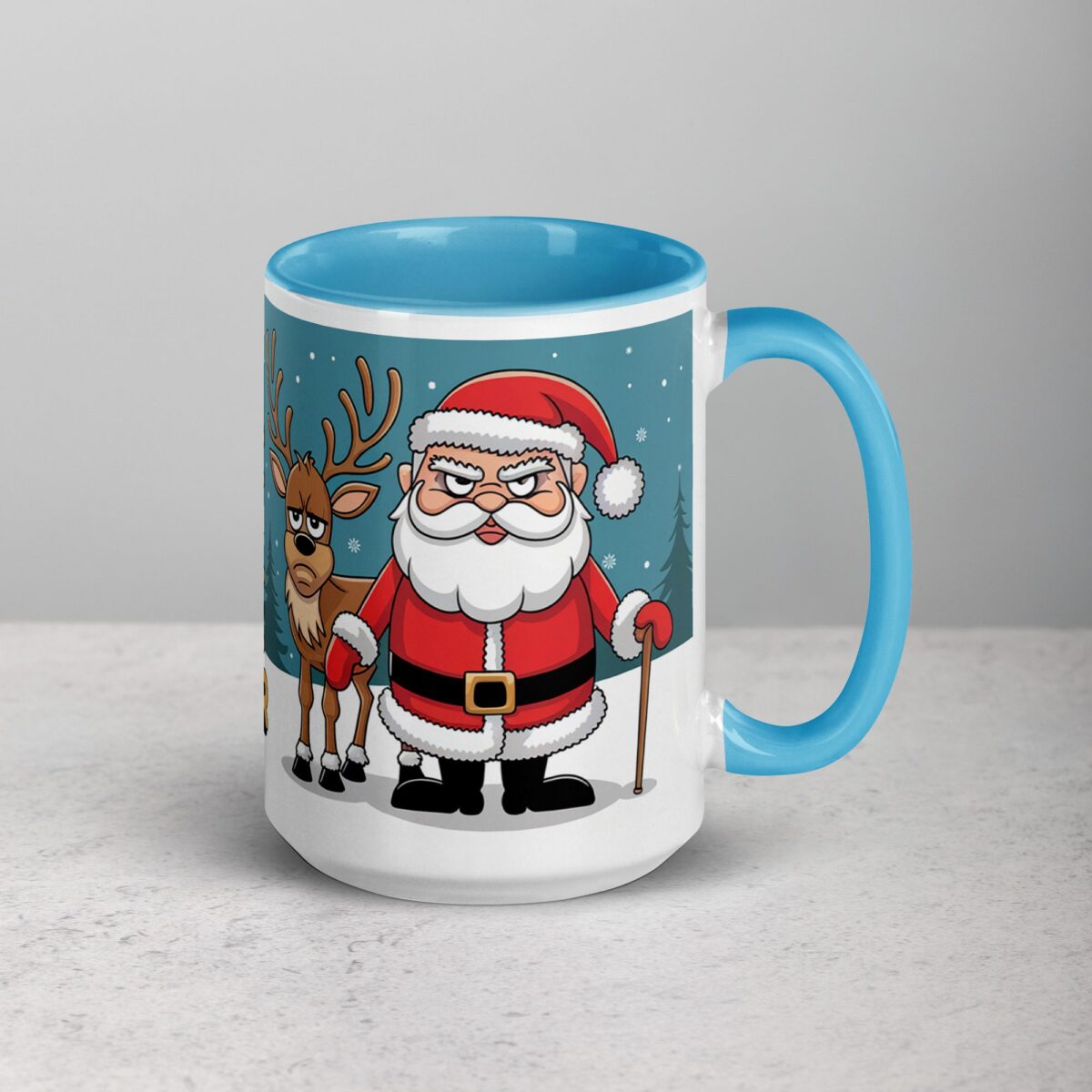 Santa Doesn’t Believe in You Either Christmas Mug - Image 18