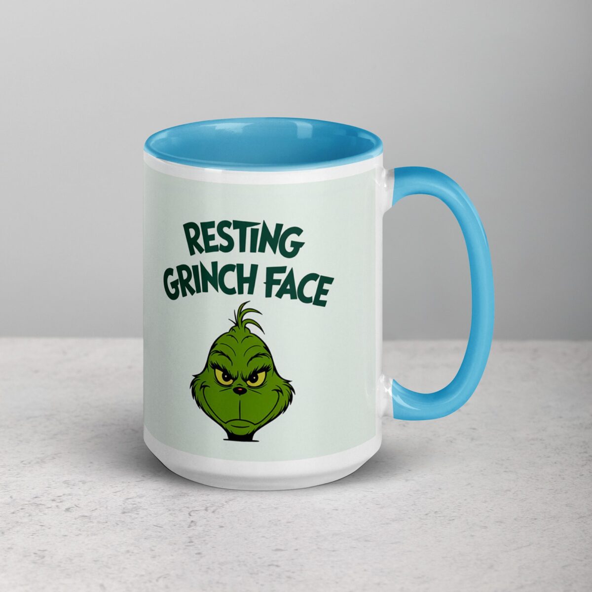 Resting Grinch Face Christmas Coffee Mug - Image 18