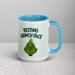 Resting Grinch Face Christmas Coffee Mug - Image 18