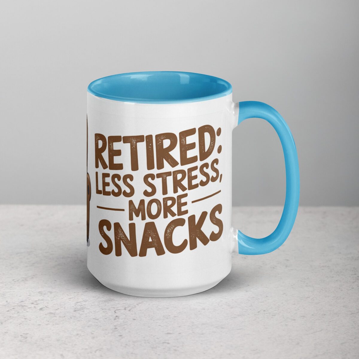 Retired: Less Stress, More Snacks Coffee Mug - Image 18