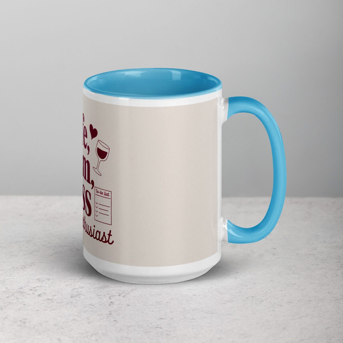 Wife, Mom, Boss, Wine Enthusiast Coffee Mug - Image 18