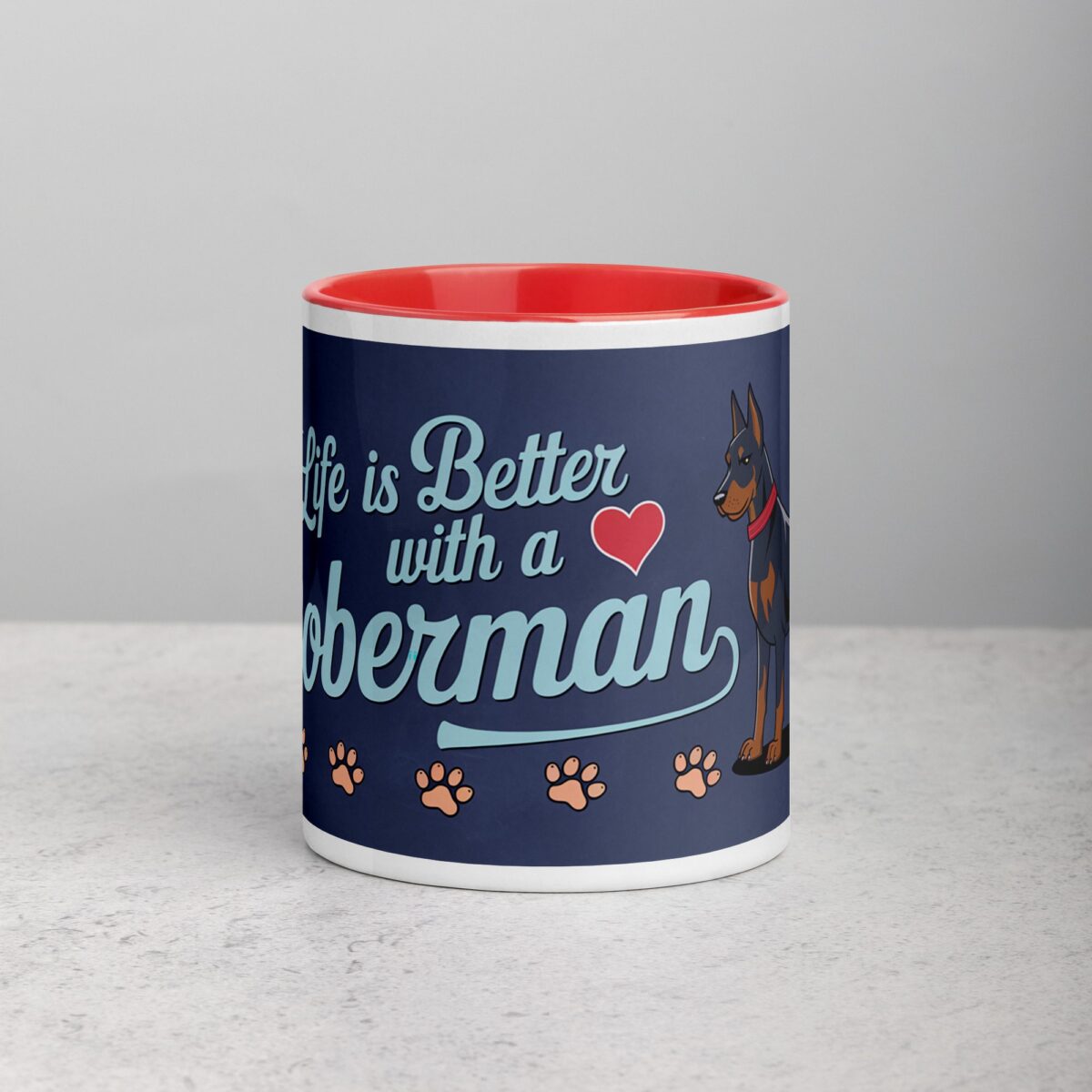 Life Is Better with a Doberman Coffee Mug & Tea Cup - Image 7