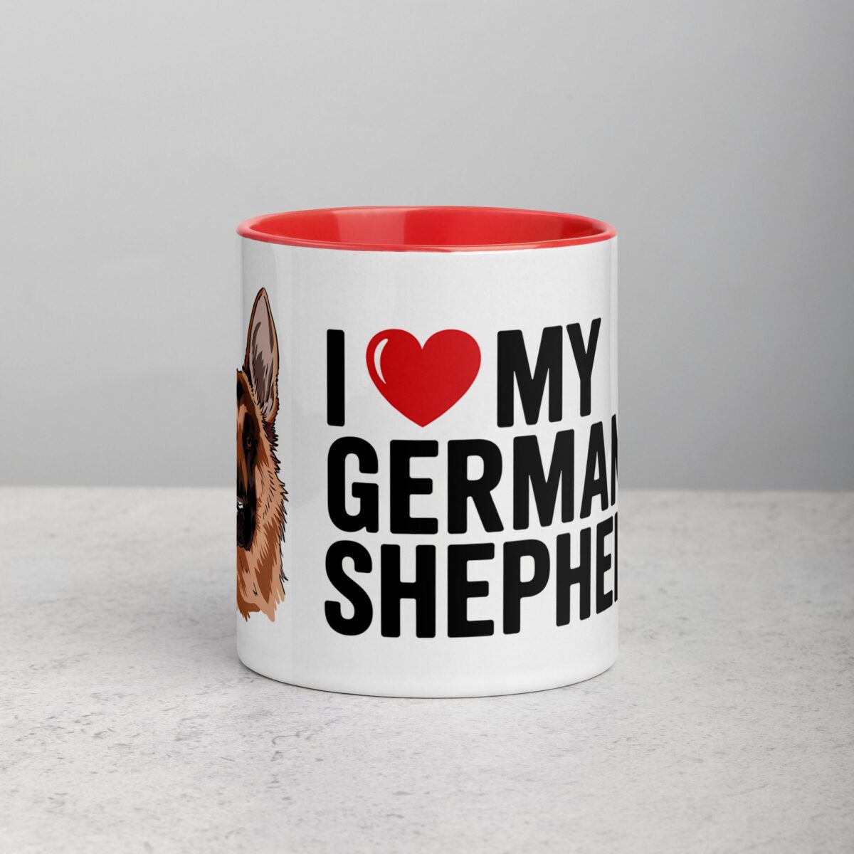 I ❤️ My German Shepherd Coffee Mug & Tea Cup - Image 7