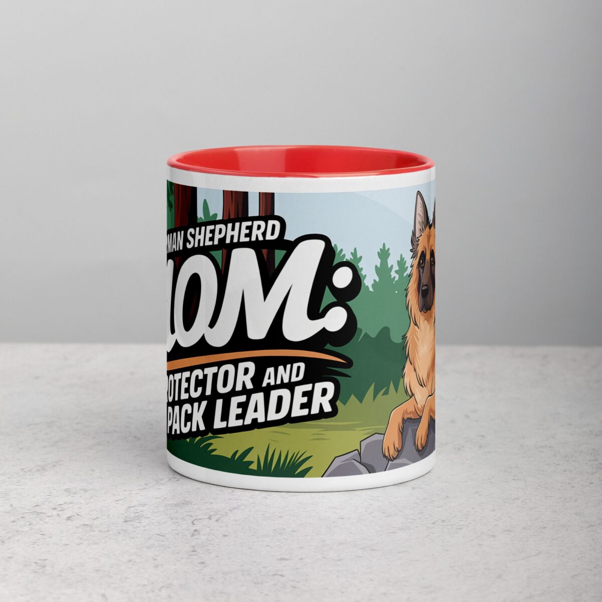 German Shepherd Mom: Protector and Pack Leader Mug - Image 7