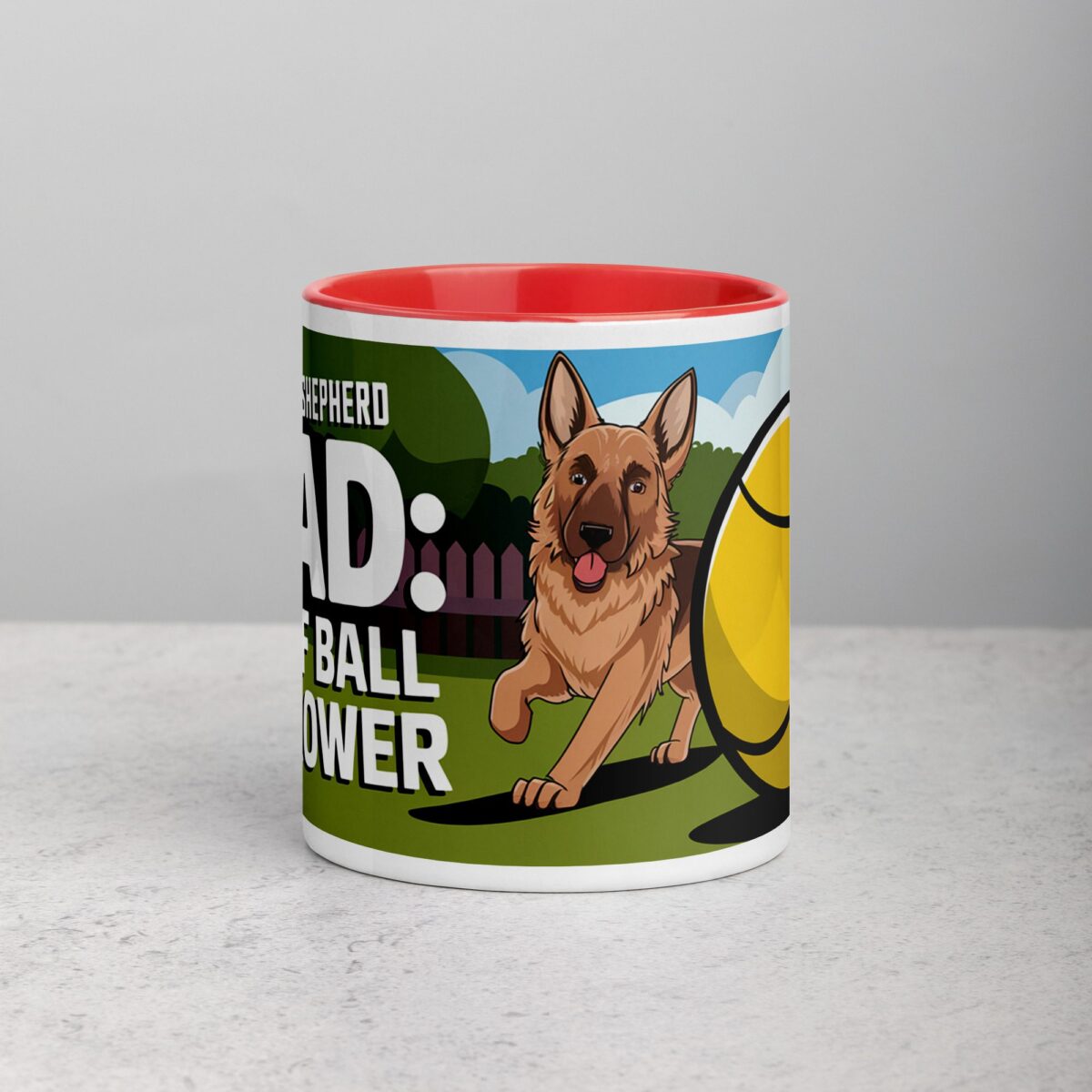 German Shepherd Dad: Chief Ball Thrower Mug - Image 7
