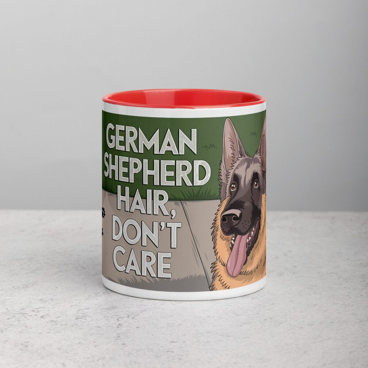 German Shepherd Hair, Don’t Care Coffee Mug - Image 7