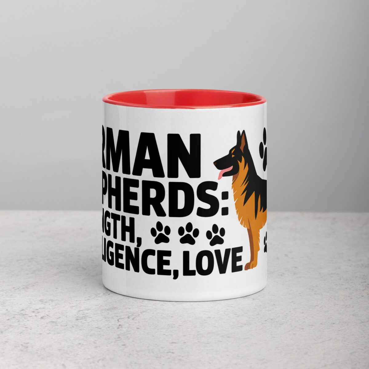 German Shepherds: Strength, Intelligence, Love Mug - Image 7