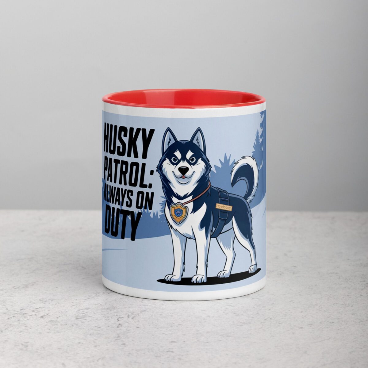 Husky Patrol: Always on Duty Coffee Mug - Image 7