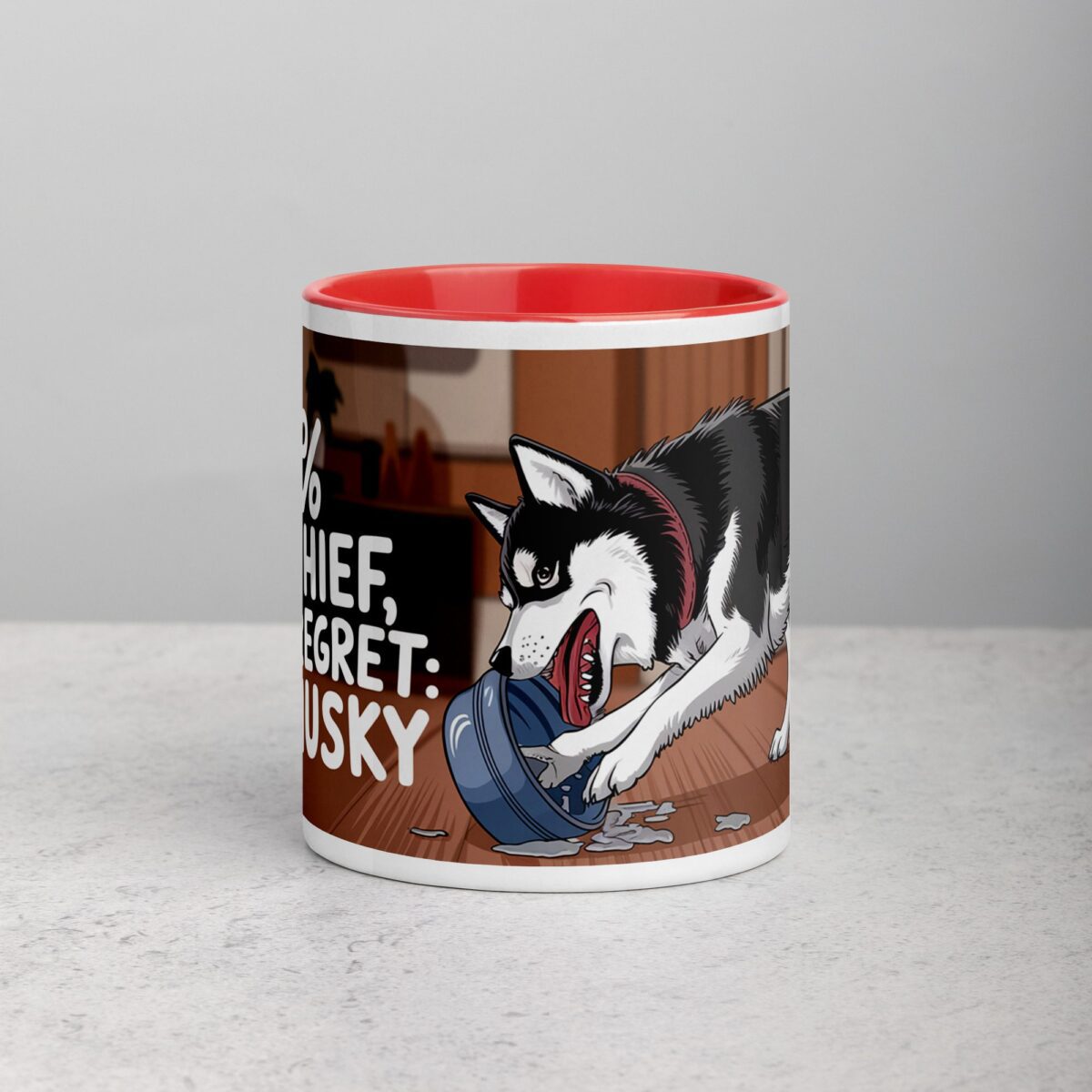 100% Mischief, 0% Regret: My Husky Coffee Mug - Image 7