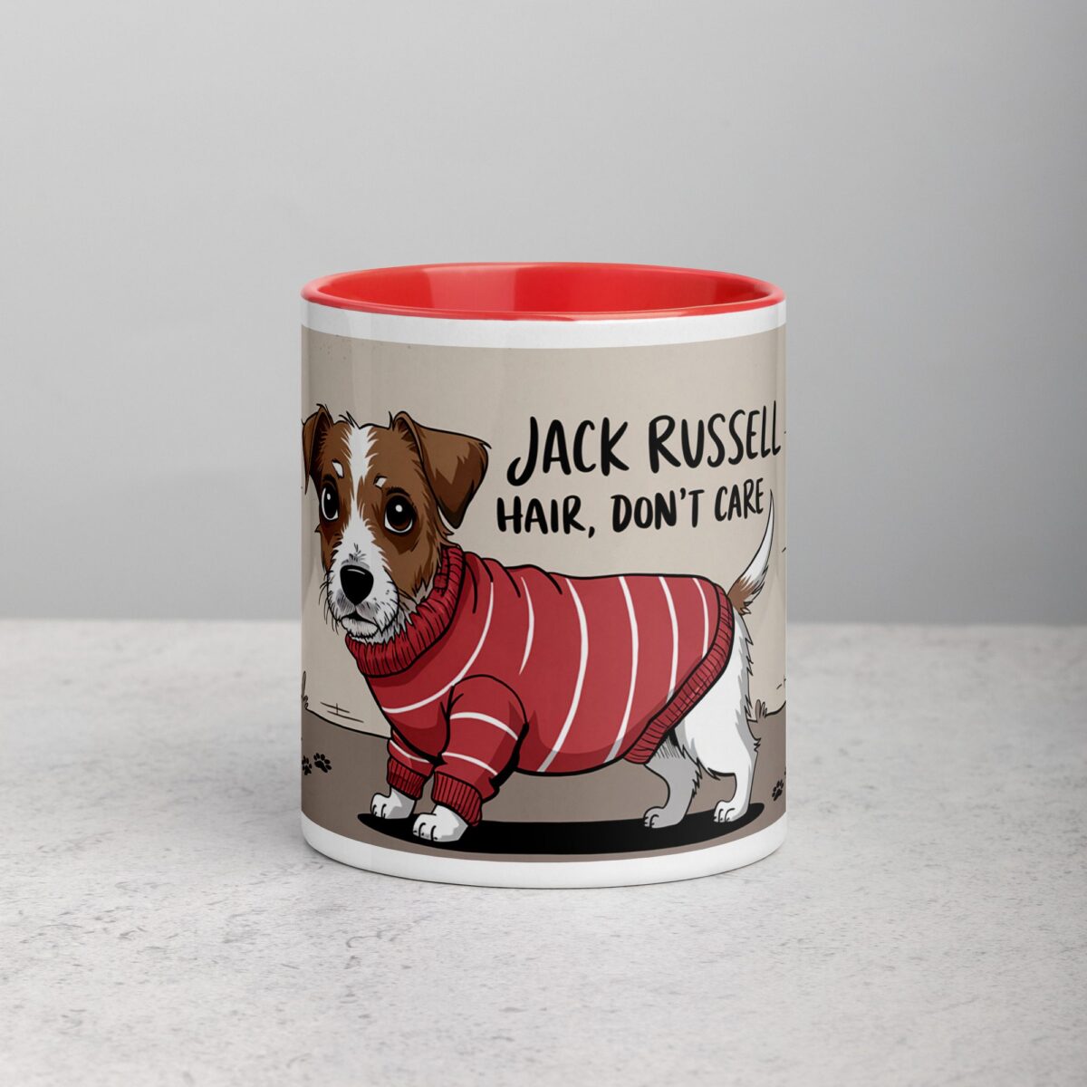 Jack Russell Hair, Don’t Care Coffee Mug - Image 7
