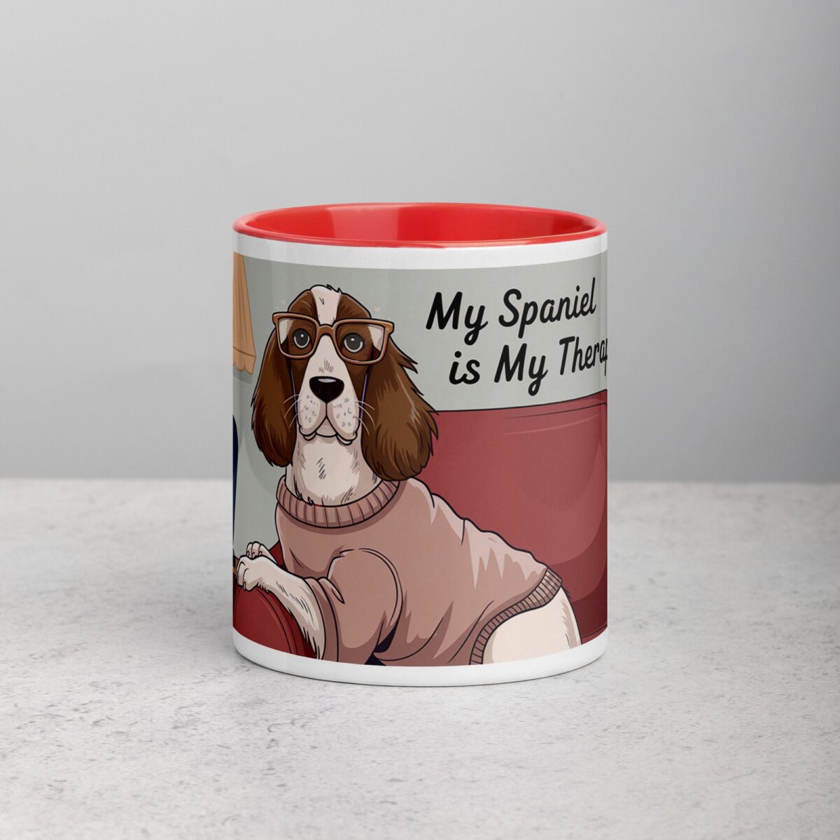 My Spaniel Is My Therapist Coffee Mug - Image 7
