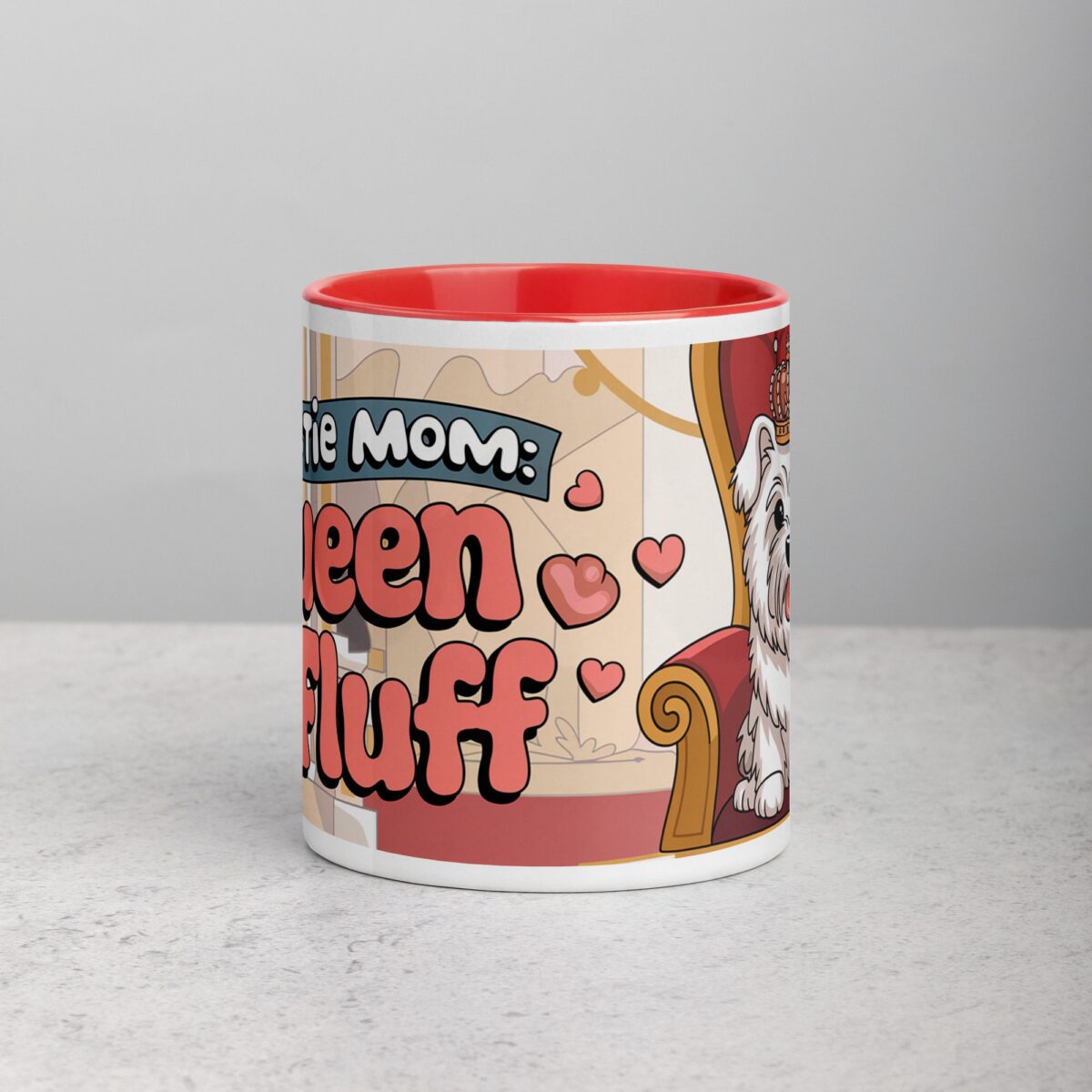 Westie Mom: Queen of Fluff Coffee Mug - Image 7
