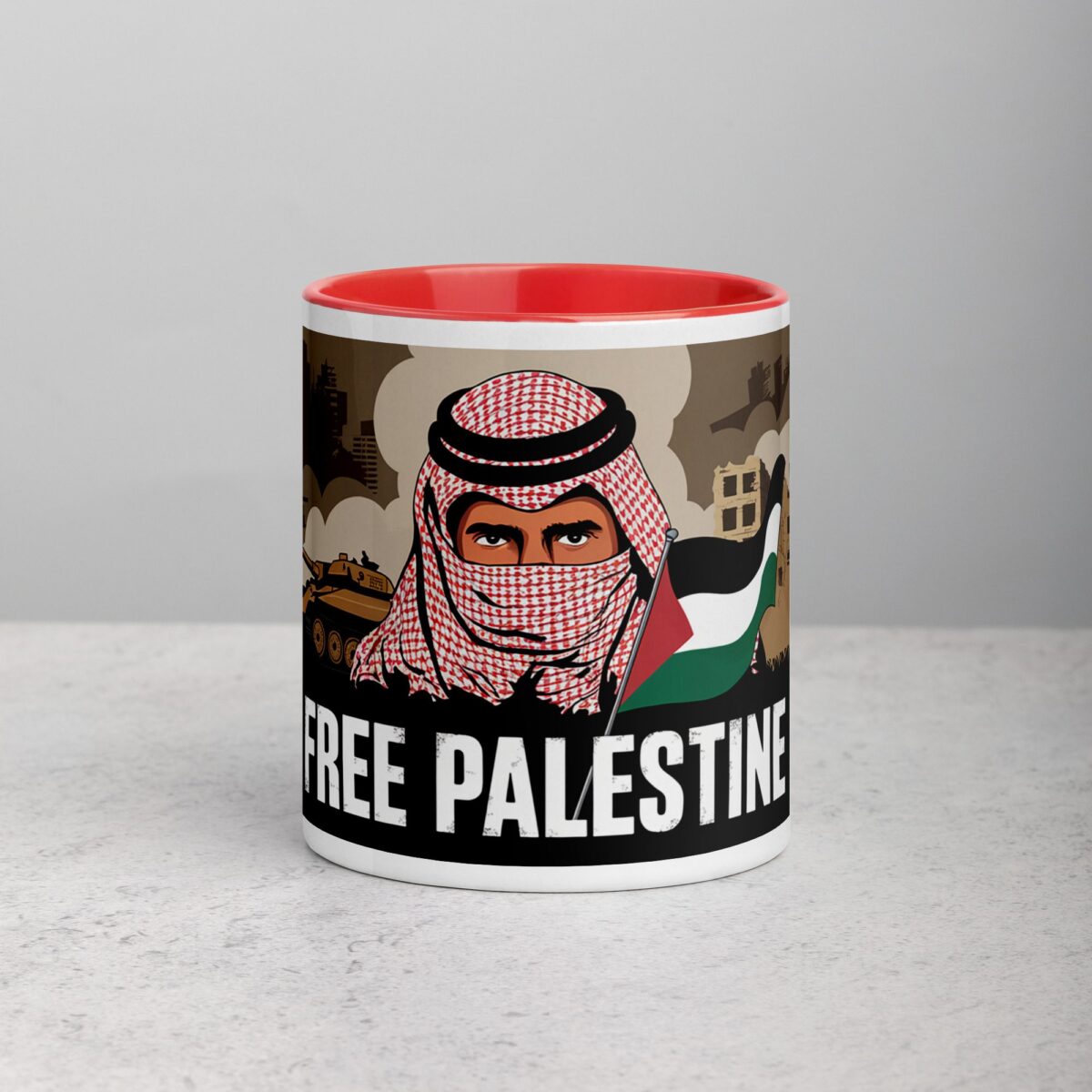 Free Palestine Freedom Fighter Mug - Image 7