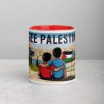 Free Palestine Siblings Hug Mug - Image 7