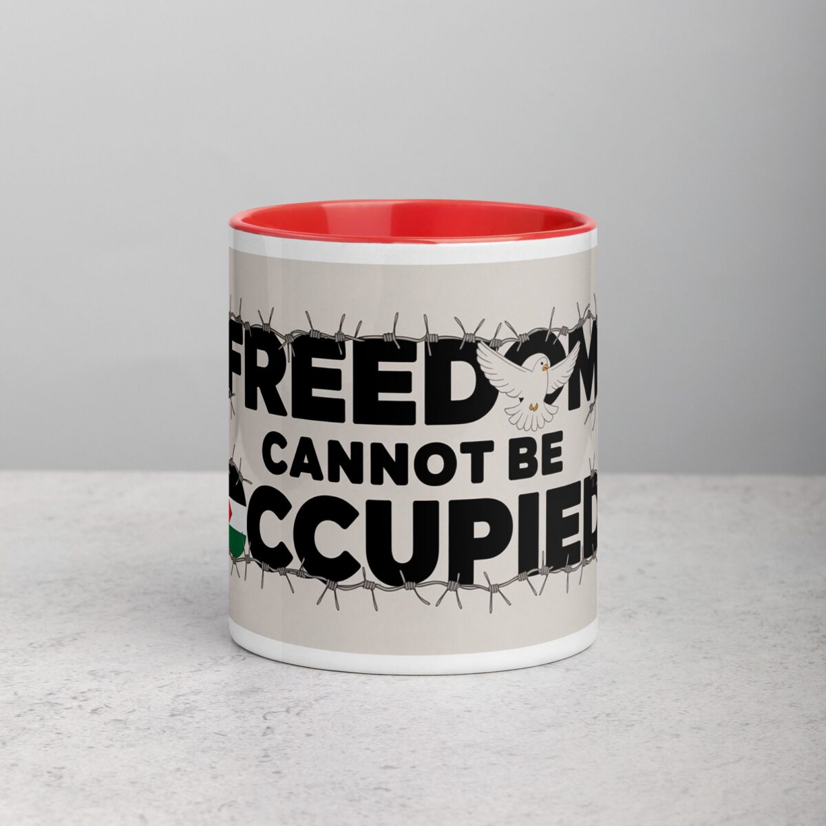 Freedom Cannot Be Occupied Palestine Mug - Image 7
