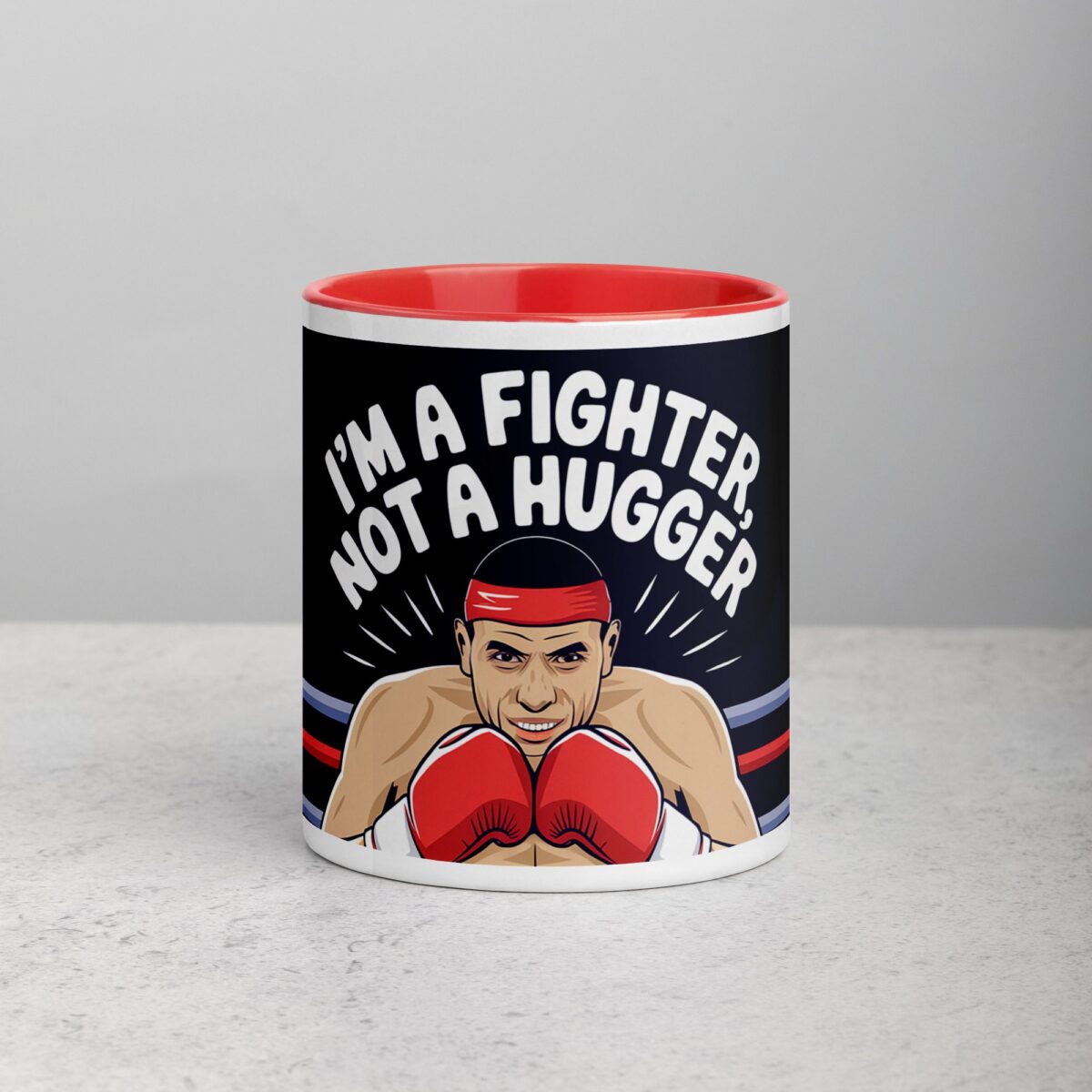 I’m a Fighter, Not a Hugger Boxing Mug - Image 7