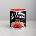 I’m a Fighter, Not a Hugger Boxing Mug - Image 7