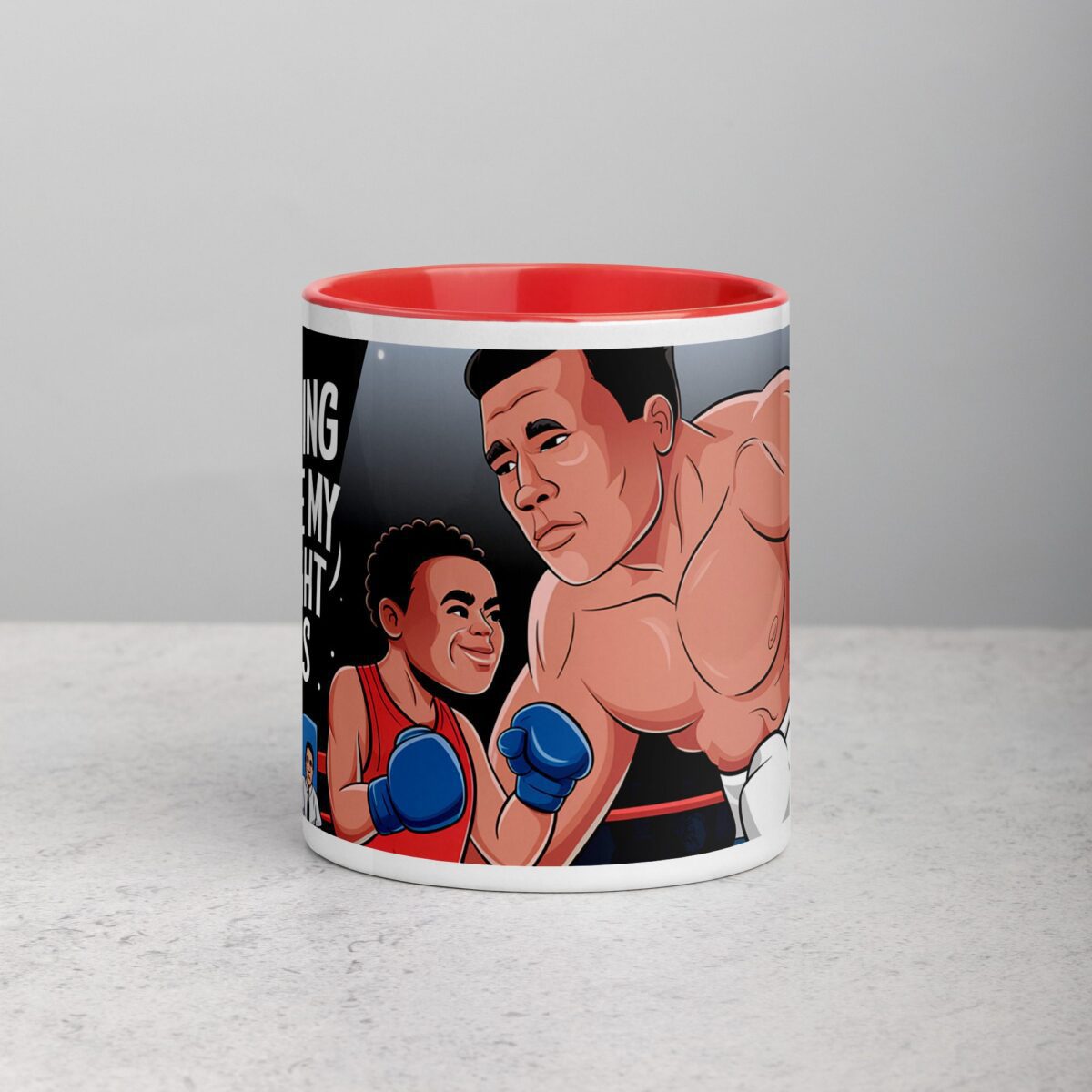 Punching Above My Weight Class Boxing Mug - Image 7