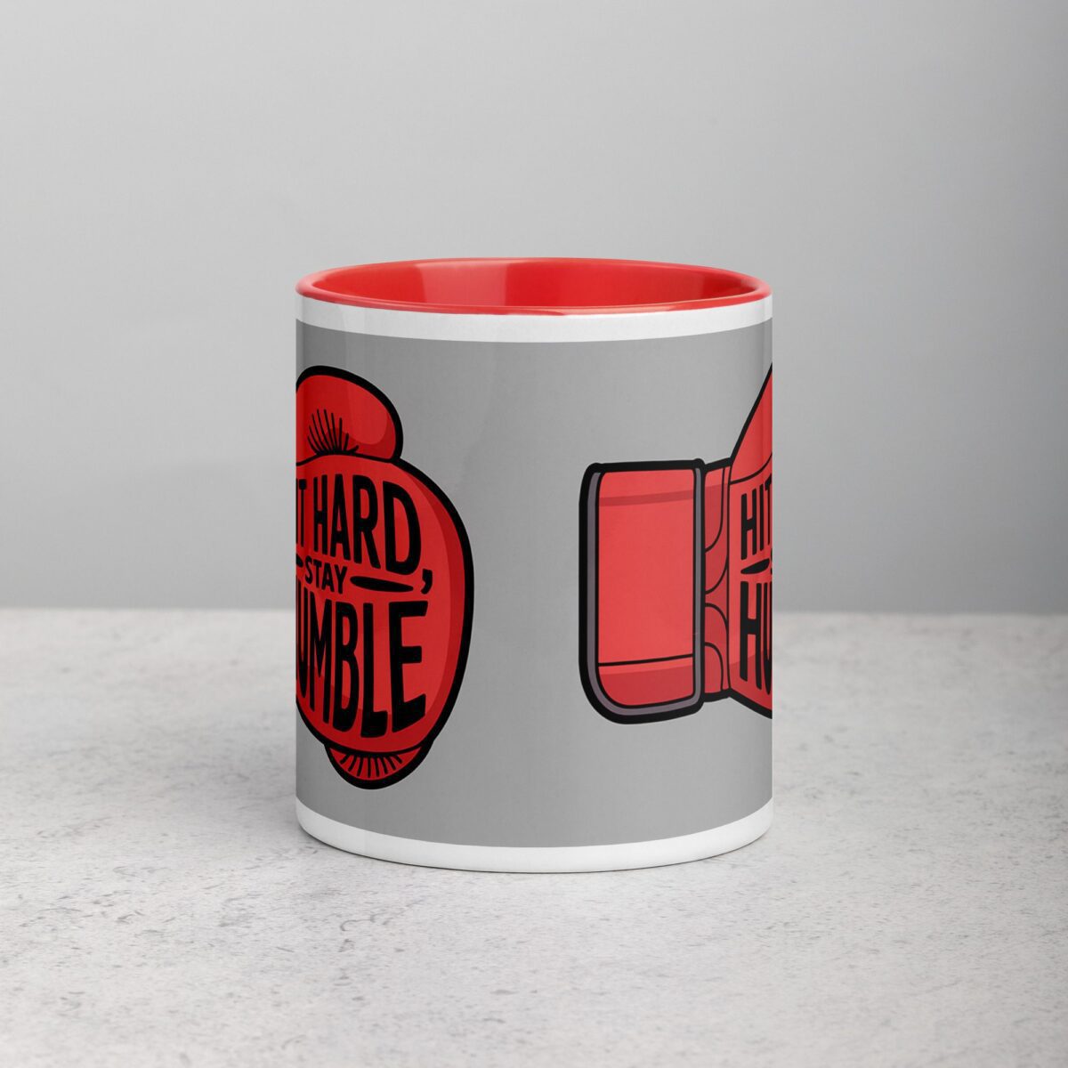 Hit Hard, Stay Humble Boxing Mug - Image 7