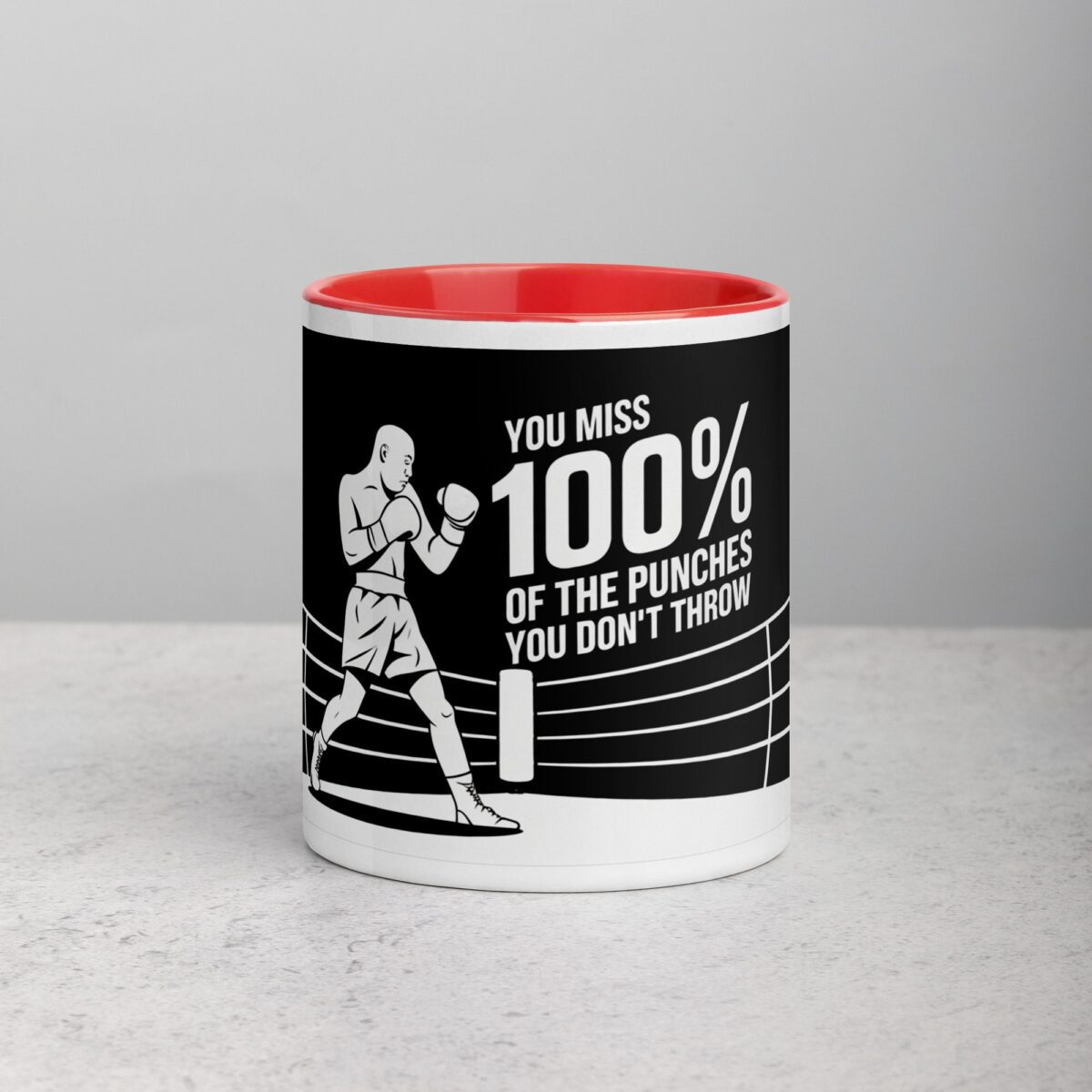You Miss 100% of the Punches You Don’t Throw Boxing Mug - Image 7