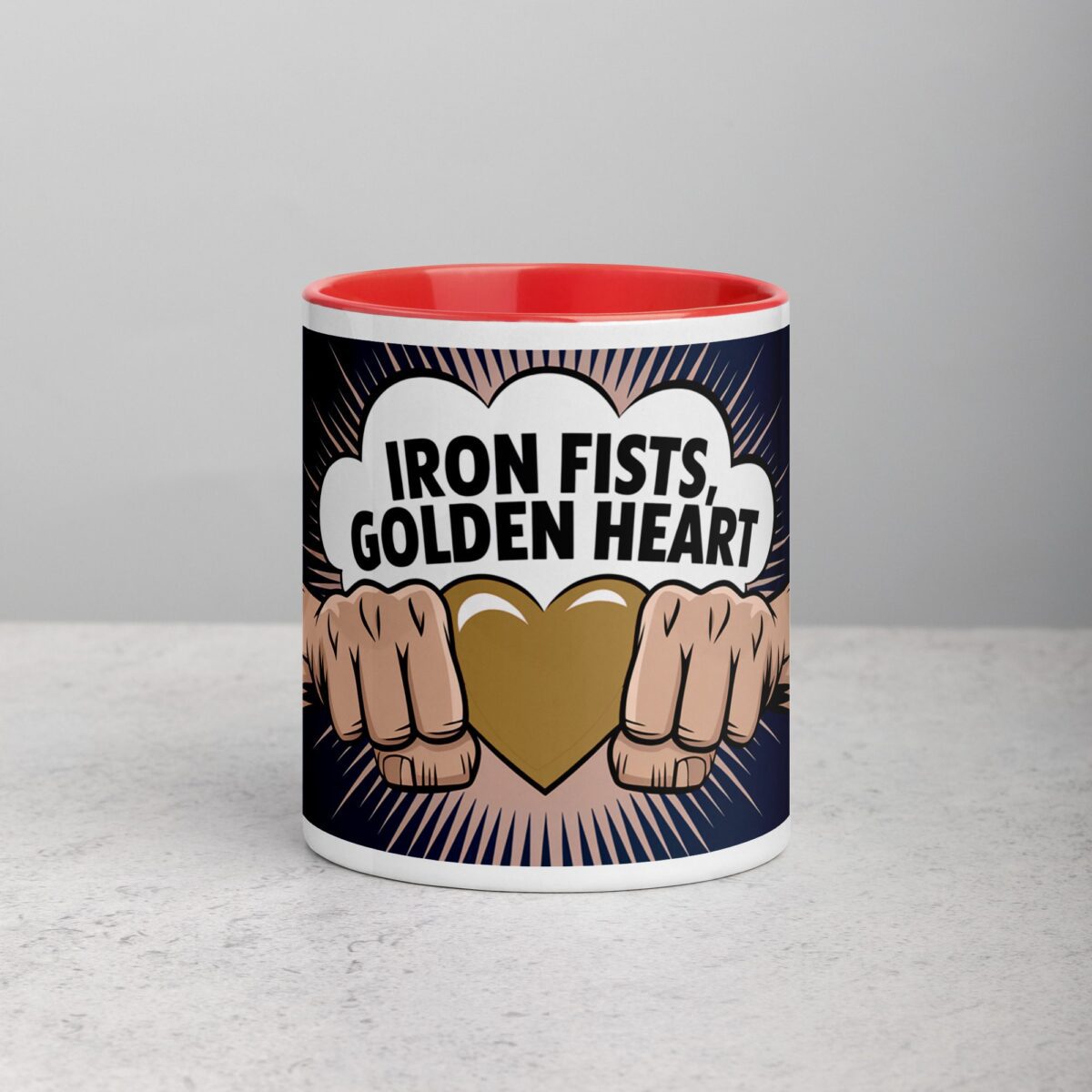 Iron Fists, Golden Heart Boxing Mug - Image 7