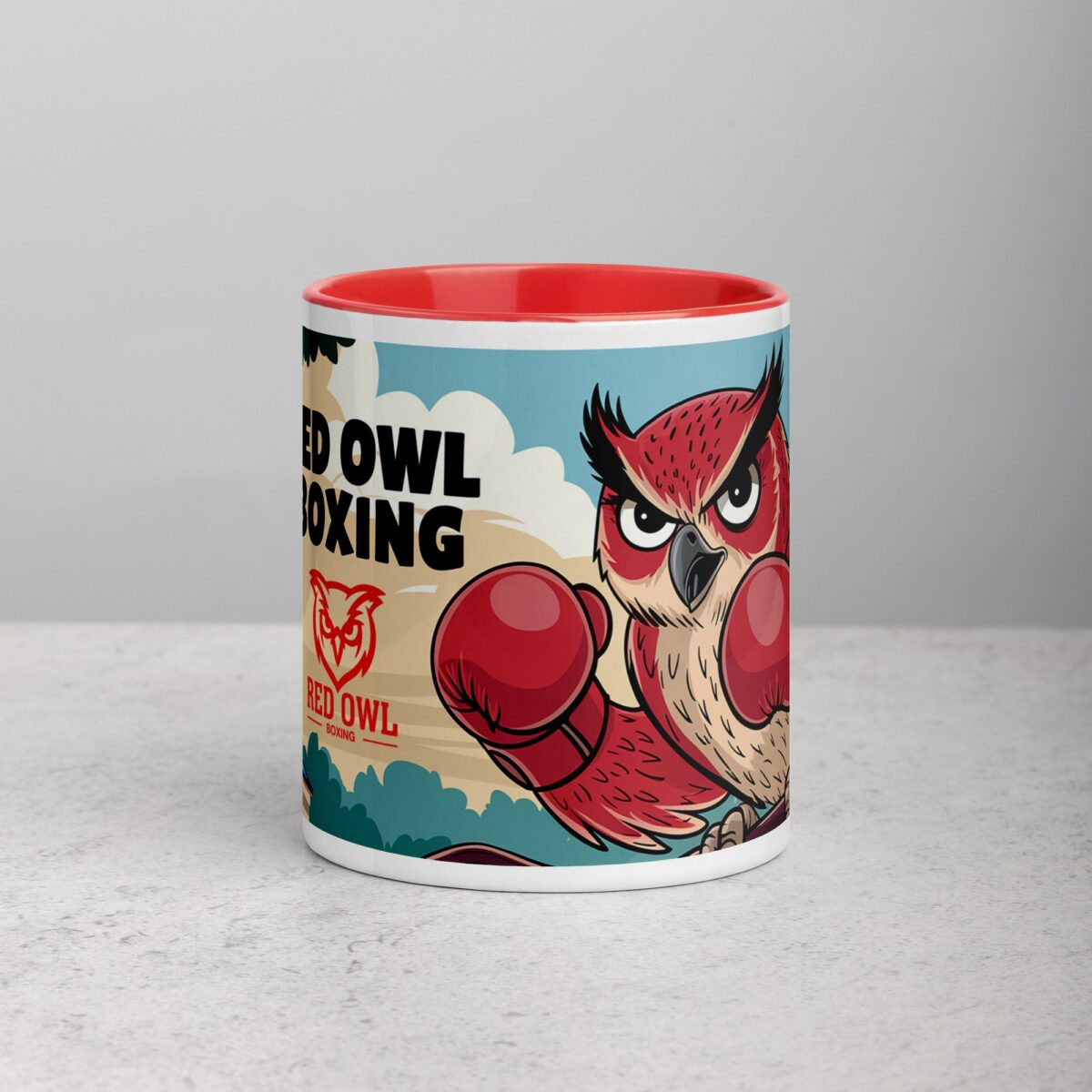 Red Owl Boxing Limited Edition Coffee Mug - Image 7