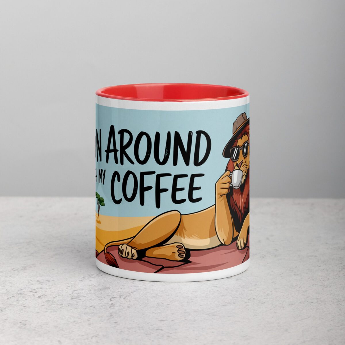 Lion Around with My Coffee Mug - Image 7