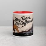 Stay Fierce, Stay Caffeinated Lion Coffee Mug - Image 7
