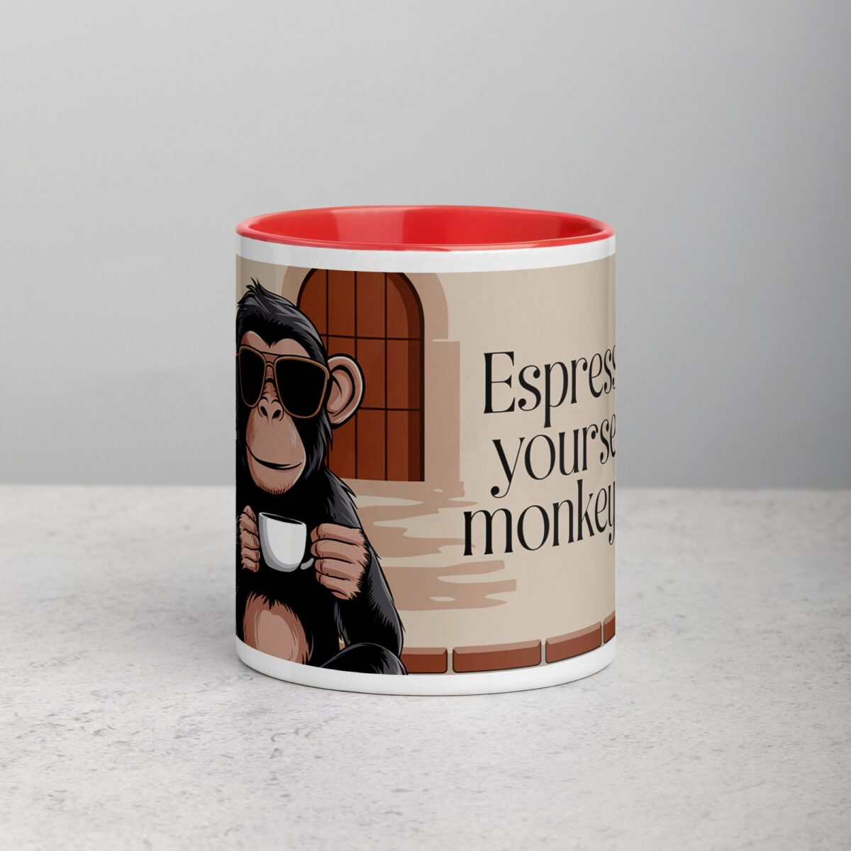 Espresso Yourself, Monkey Style Coffee Mug - Image 7