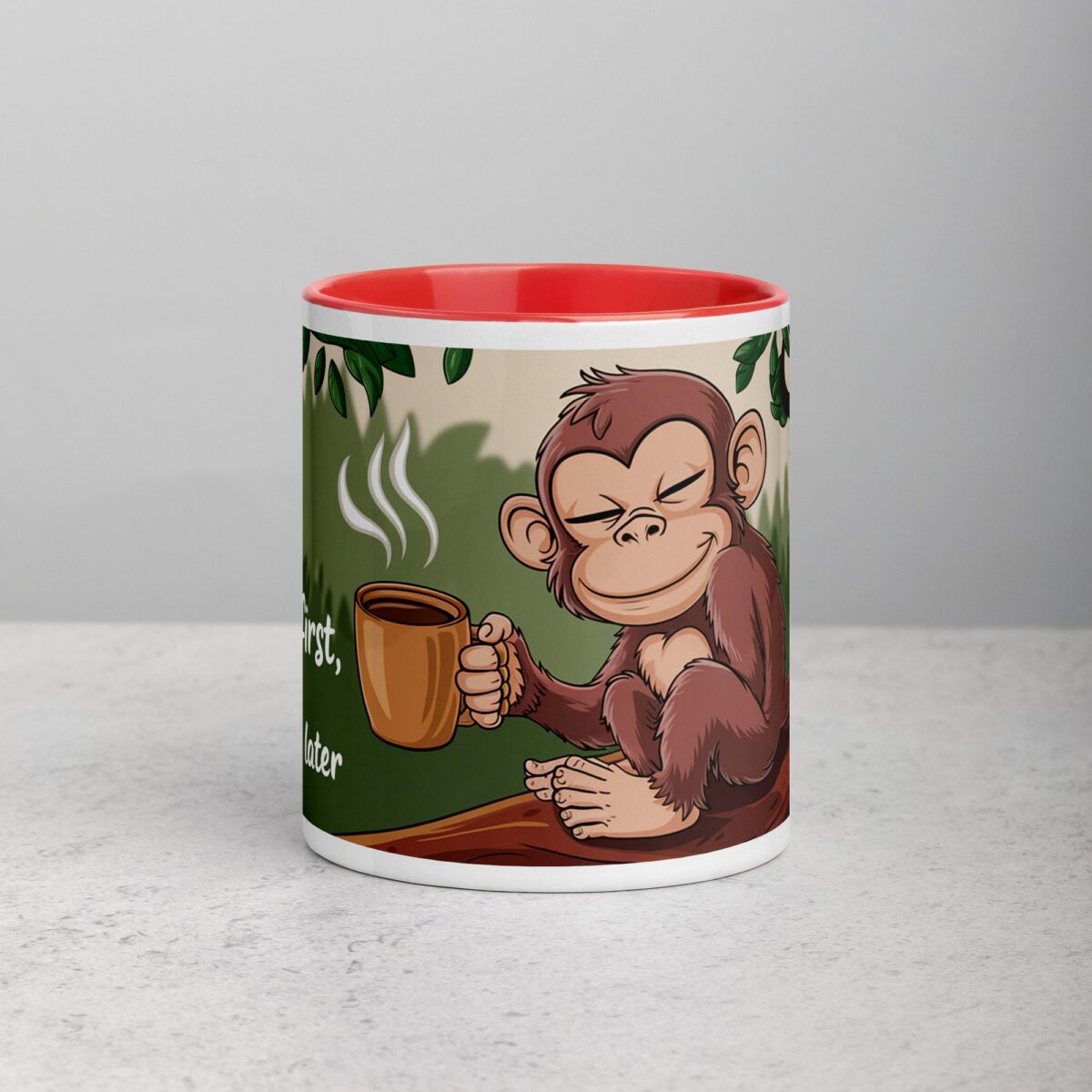 Coffee First, Monkey Business Later Mug - Image 7