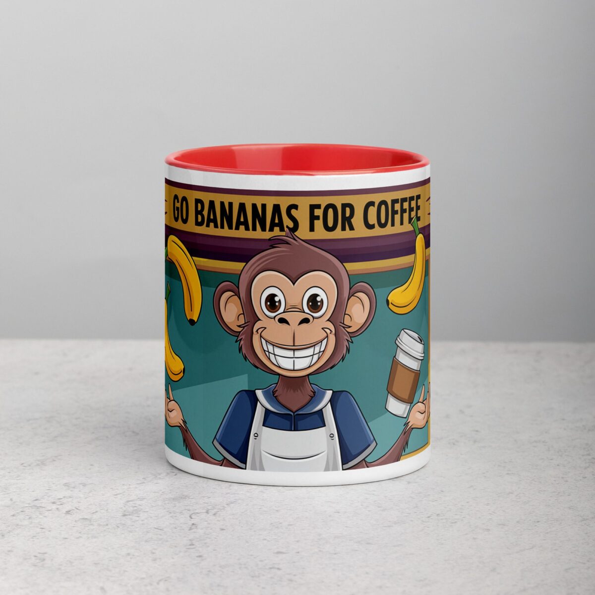 Go Bananas for Coffee Monkey Mug - Image 7