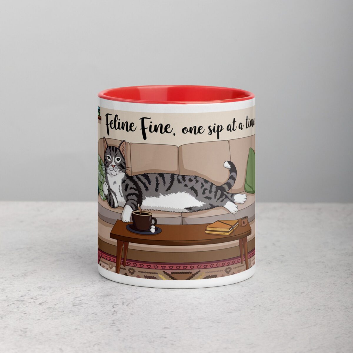 Feline Fine, One Sip at a Time Cat Mug - Image 7