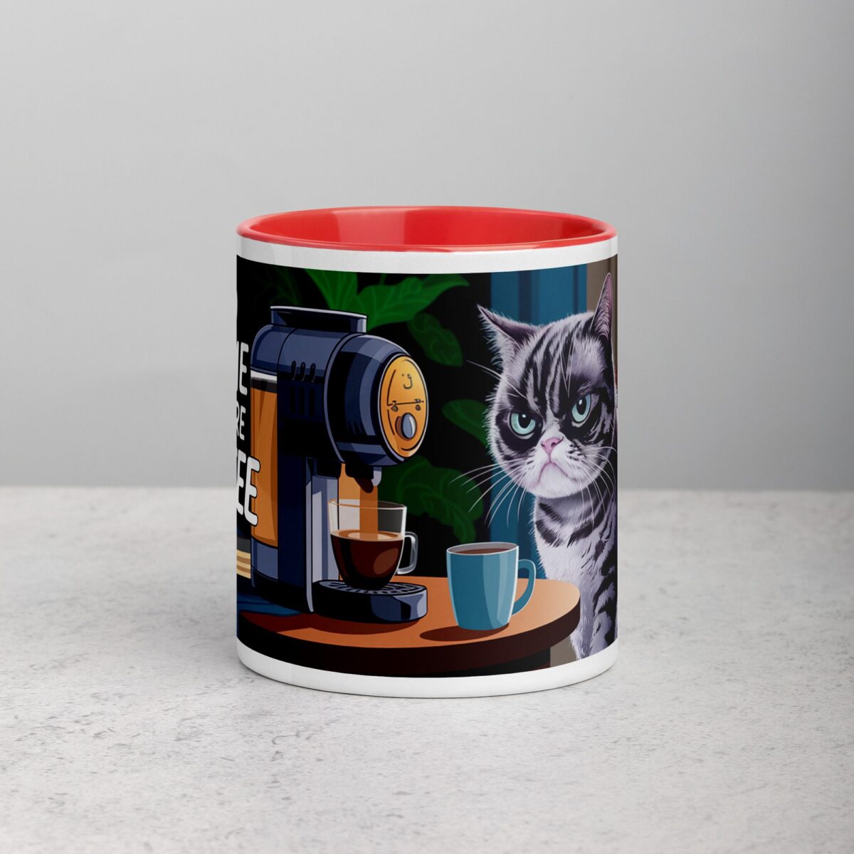 No Talkie Before Coffee Cat Mug - Image 7