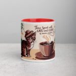 Time Spent with Cats and Coffee Is Never Wasted Mug - Image 7
