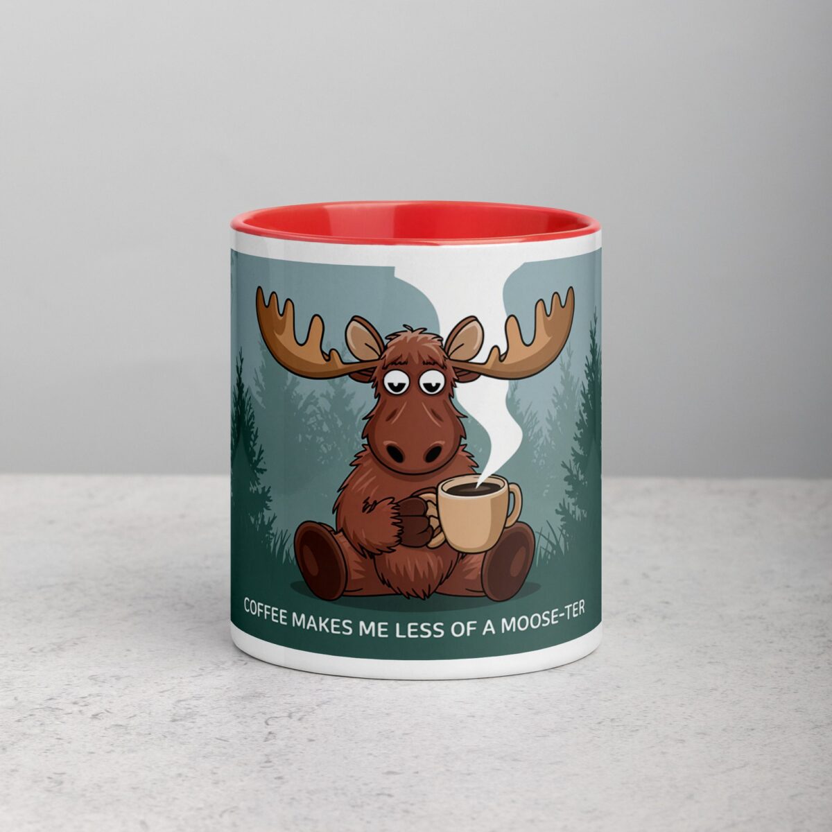 Coffee Makes Me Less of a Moose-ter Mug - Image 7