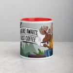 Adventure Awaits, But First Coffee Moose Mug - Image 7