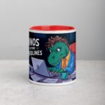 Dinos Before Deadlines Coffee Mug - Image 7