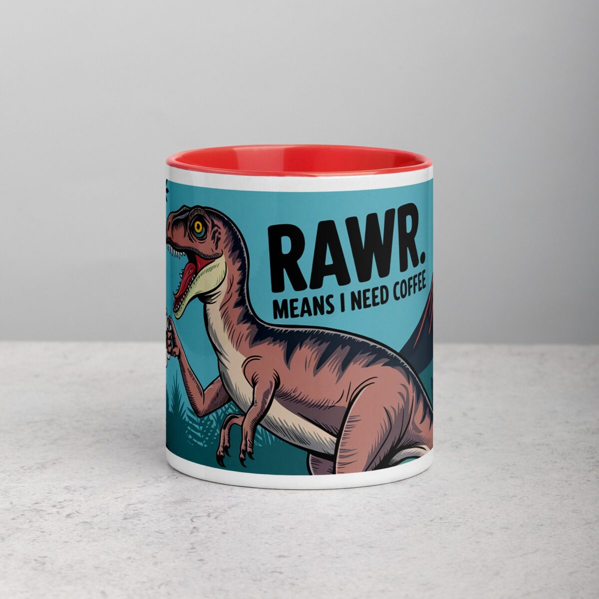 Rawr Means I Need Coffee Mug - Image 7
