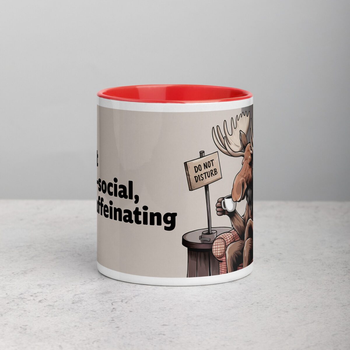 I’m Not Antler-Social, Just Caffeinating Moose Mug - Image 7