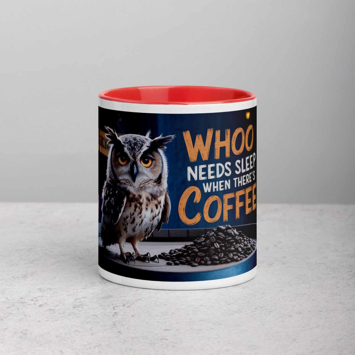 Whoo Needs Sleep When There's Coffee? Owl Mug - Image 7