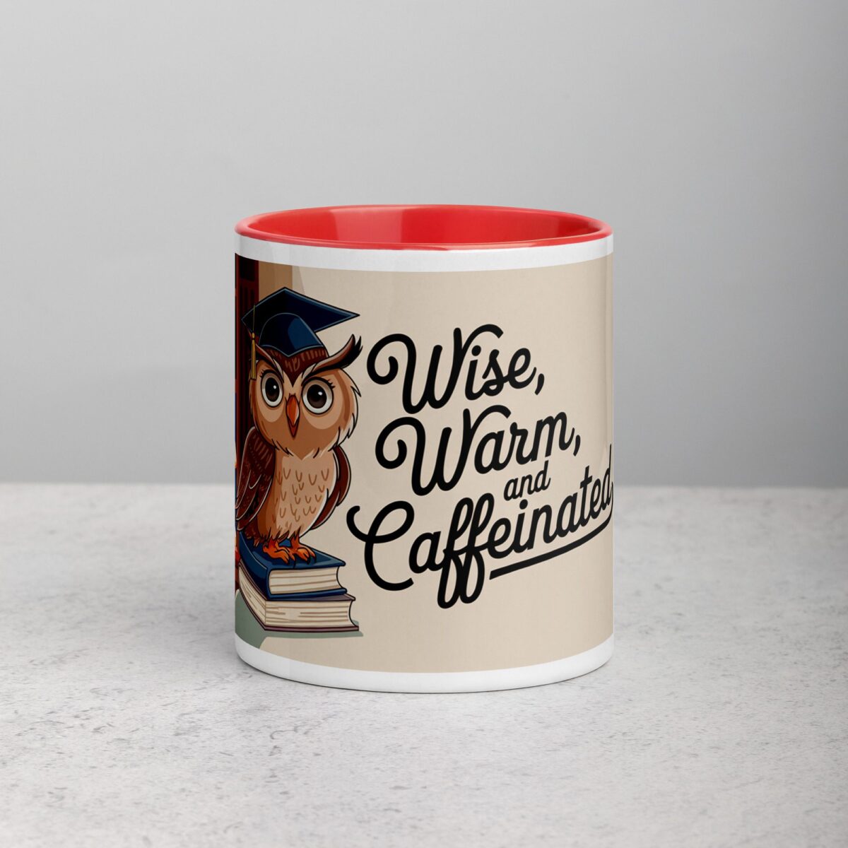 Wise, Warm, and Caffeinated Owl Coffee Mug - Image 7